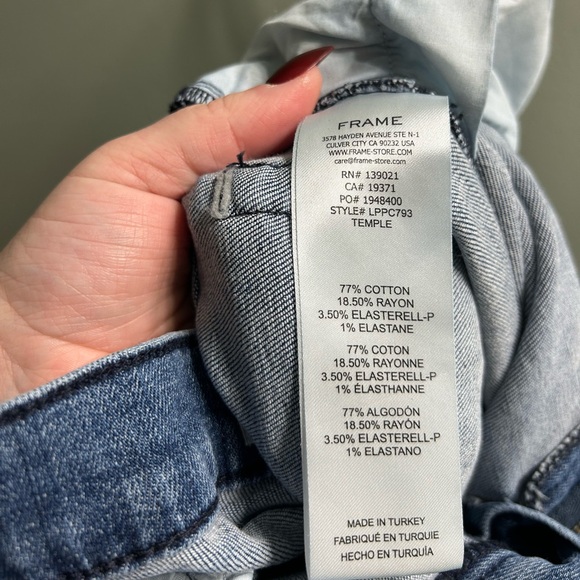 FRAME Le Palazzo Crop high-rise wide-leg jeans - Picture 8 of 10